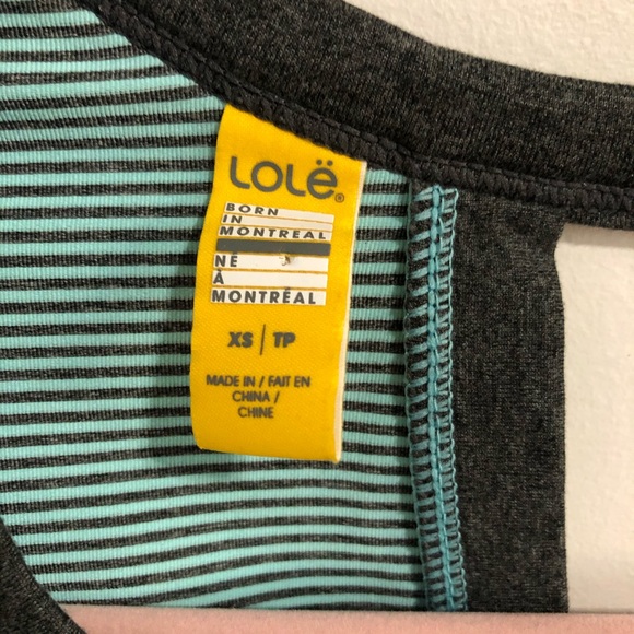 Lole Tee thatβs Striped and Sweat Wicking - Picture 5 of 9